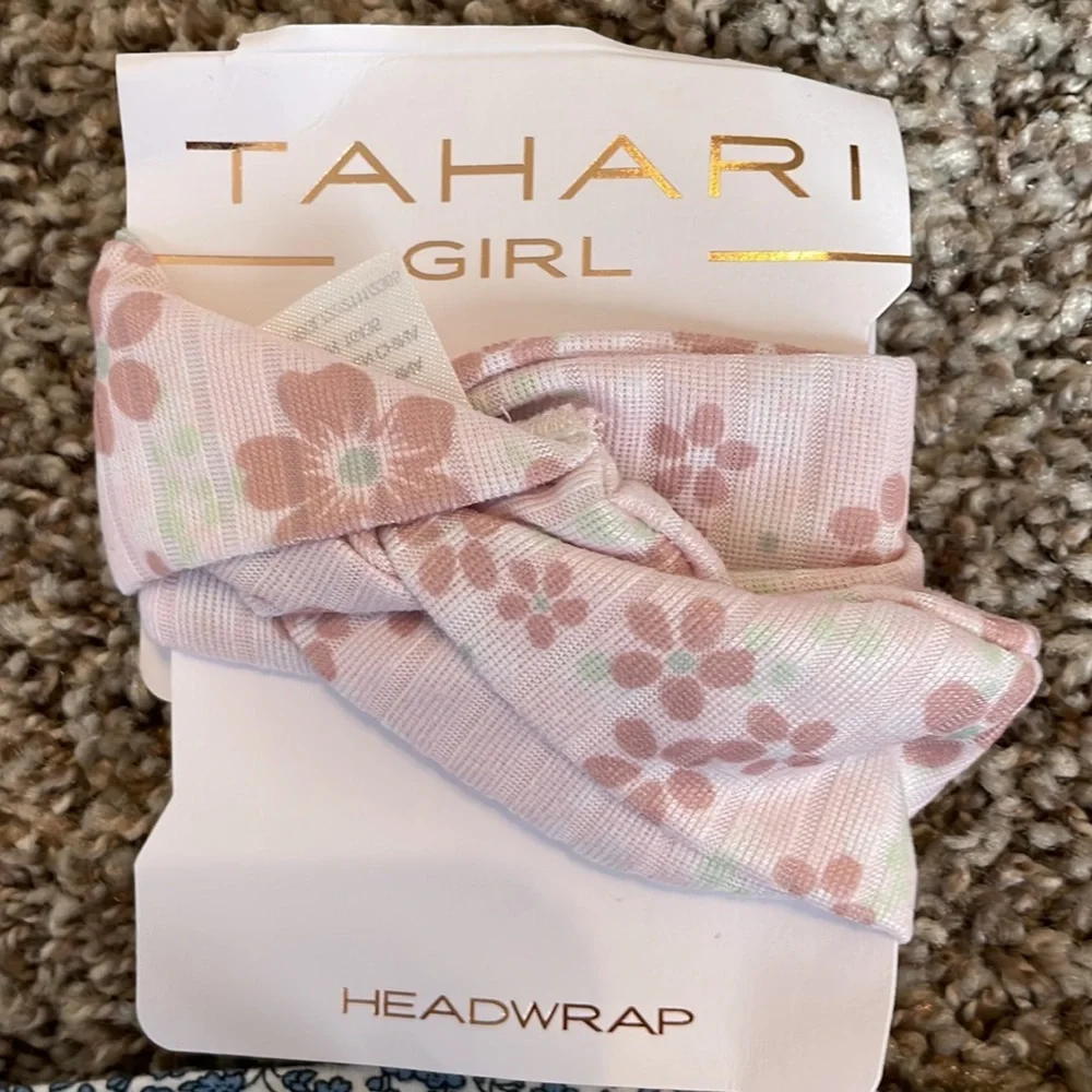 Set of 2- floral head wraps 9-12 Months